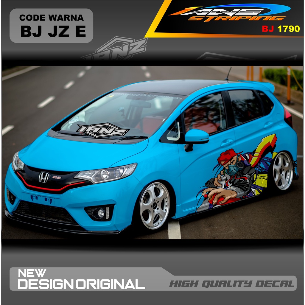 VARIASI STICKER MOBIL HONDA JAZZ MOBIL AGYA AYLA AVANZA DLL / STIKER VARIASI MOBIL / DECAL STIKER MOBIL