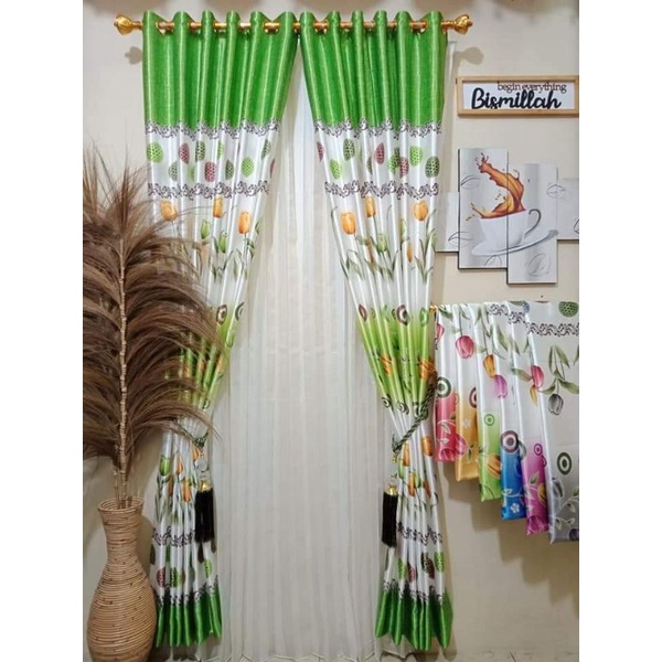 Hordeng motif bunga tulip