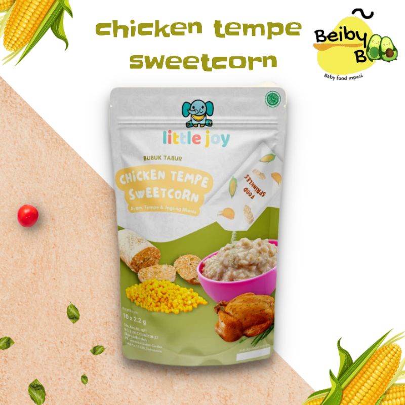 

Little Joy Mpasi Bayi Bubuk Tabur Gizi -BB Booster - Anti GTM- Chicken tempe sweetcorn