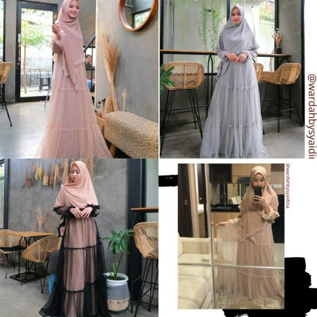 gamis syari Jawhara original wardah by sayyidina