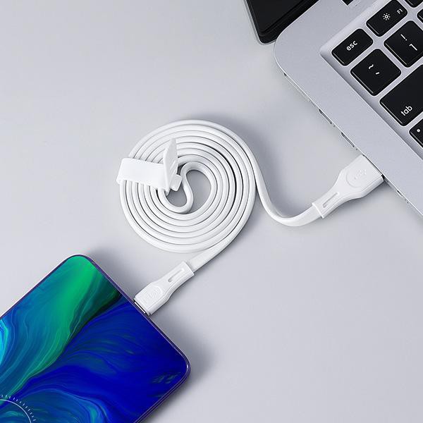 Kabel Data USB Charger Robot TYPE - C RDC100S RDC 100 S RDC100 2.4A White XIAOMI OPPO VIVO HUAWEI