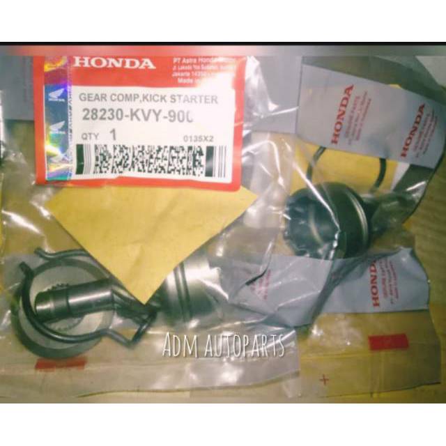 Pinion kick gigi starter beat karbu/lama-KVY asli ori Honda