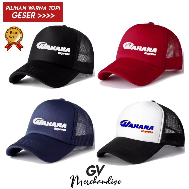 Topi Trucker/Jaring Logo Wahana Express