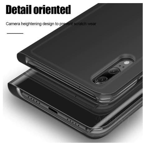 Flip Case Huawei Nova 5T Clear View Standing Mirror Cover