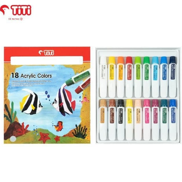 

Acrylic Color - Cat Akrilik TiTi 18 Warna