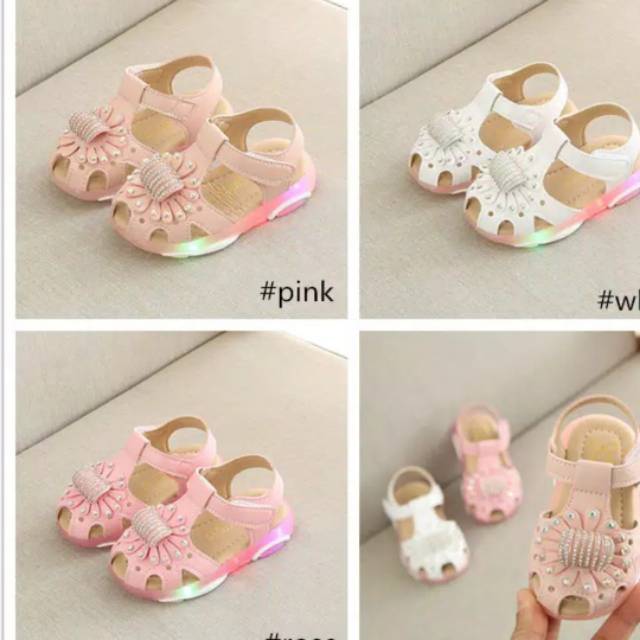 Sepatu sandal led anak perempuan