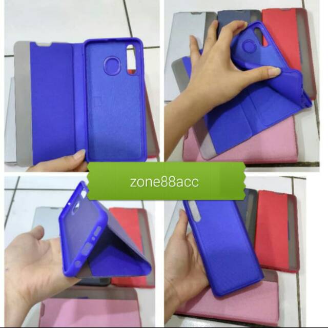 Sarung Case Huawei P30 Pro Flip Cover Digital Standing Casing CLEAR High quality
