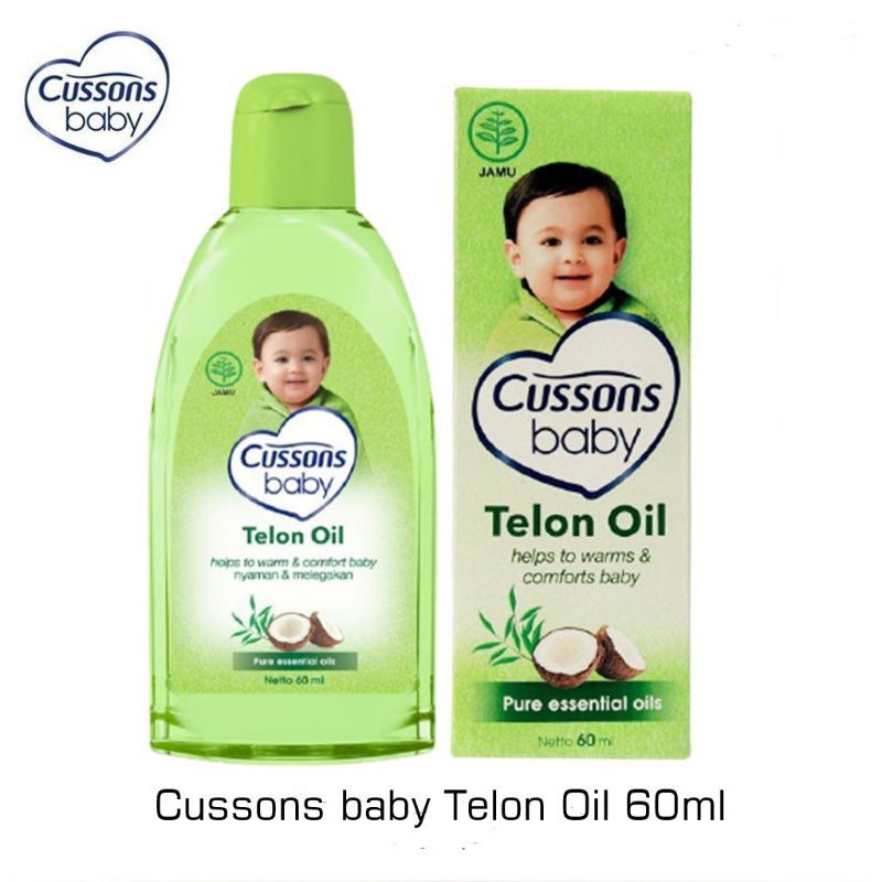 Cussons Baby Telon Oil Plus 60ml &amp; Telon Oil 60ml / Minyak Telon Cussons