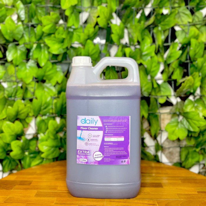 PEMBERSIH LANTAI KERAMIK FLOOR CLEANER DAILY ANTIBACTERIAL 5 LITER PEMBERSIHKAMAR MANDI BERKERAK