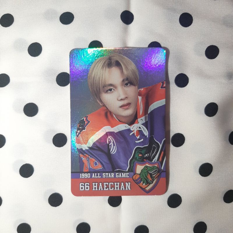 pc photocard haechan 90's love trading card holo
