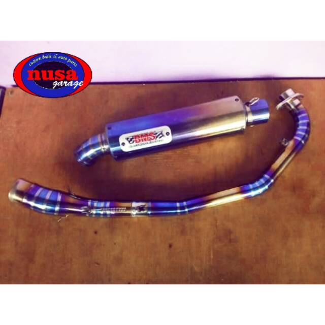 Knalpot Racing Vixion old&new. Stainles bluemoon pelangi