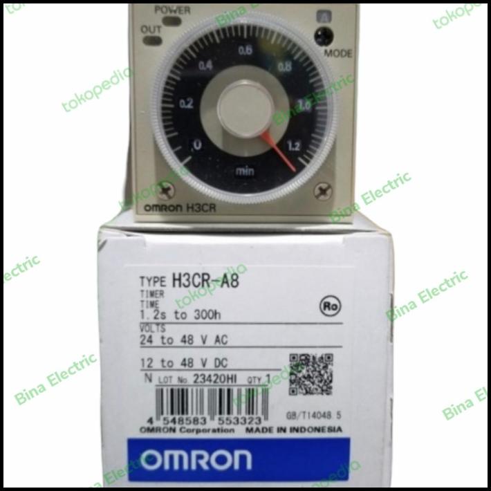 Timer Omron H3Cr-A8 12V-48V Ac/Dc Omron Timer H3Cra8 12-48Vac 12-48Vdc