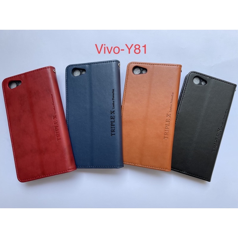 Leather Wallet Flip New Vivo Y81