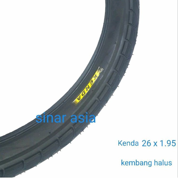 Ban luar sepeda 26 x 1.95 merk Kenda - kembang halus
