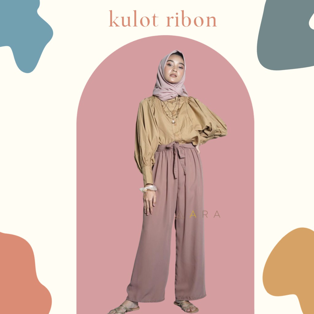 KULOT RIBBON PANTS / KULOT PANTS / KULOT