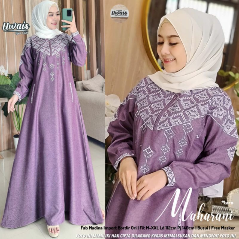 MAHARANI BY uwais/gamis/gamis maxi/gamis katun madina/drees