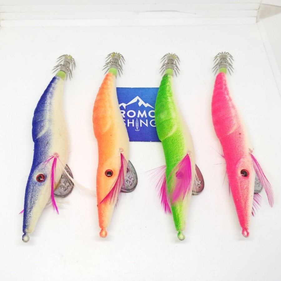 Lure Udang EVERY Fiber Beludru / squid egi jig umpan cumi