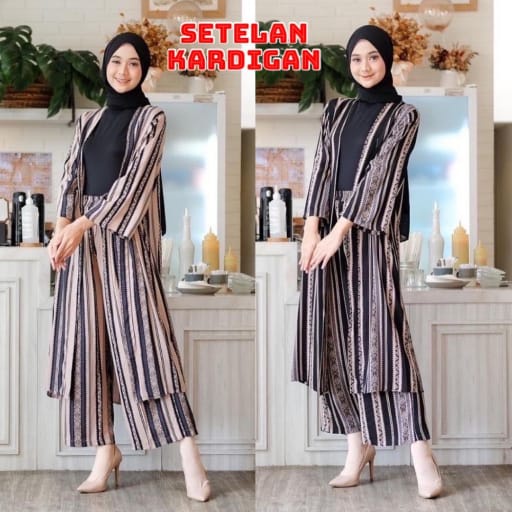 SET CARDIGAN TERBARU // SETELAN CARDIGAN MALIKA WANITA // TONNI DJAYA