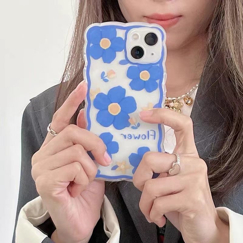 Soft Case Silikon TPU Transparan Motif Bunga Untuk IPhone 13 12 Mini 11 10 Pro XS Max X XR 8 7 6 6S Plus SE 2020