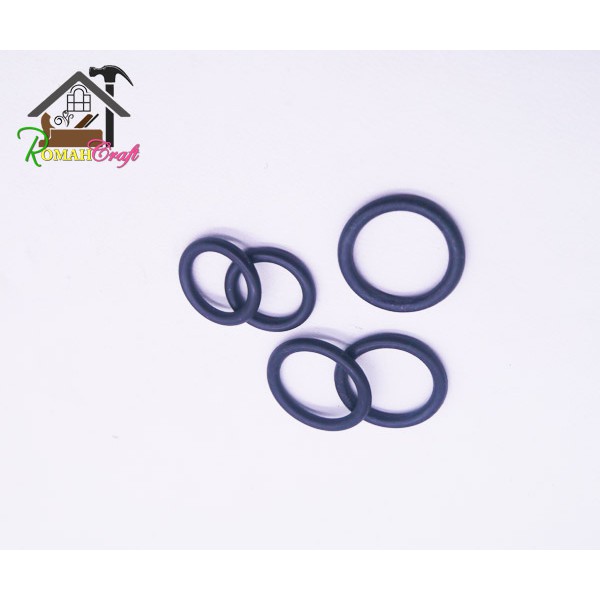 

RING KARET ketebalan 3mm YANE Black Rubber hitam paket 12pcs