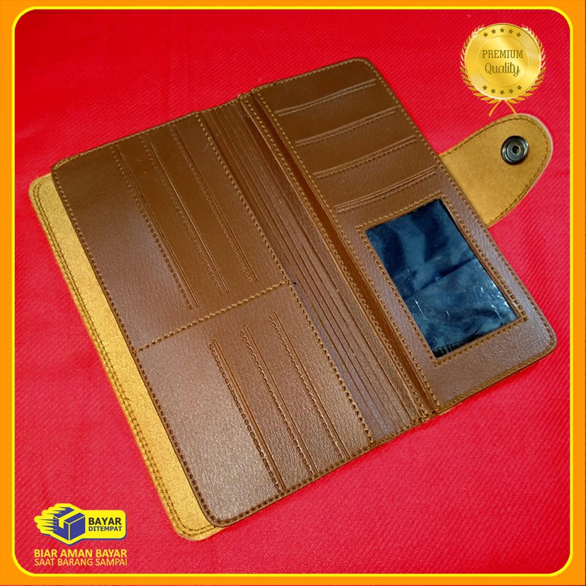 promo !! dompet lipat panjang kancing pria levis bayar di tempat