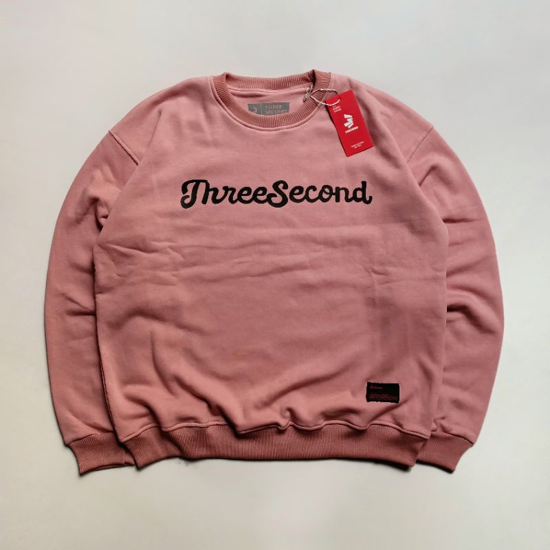 SWEATER 3SECOND WANITA LENGAN PANJANG TANPA HOODIE JAKET DISTRO BASIC ORIGINAL CREWNECK CEWEK