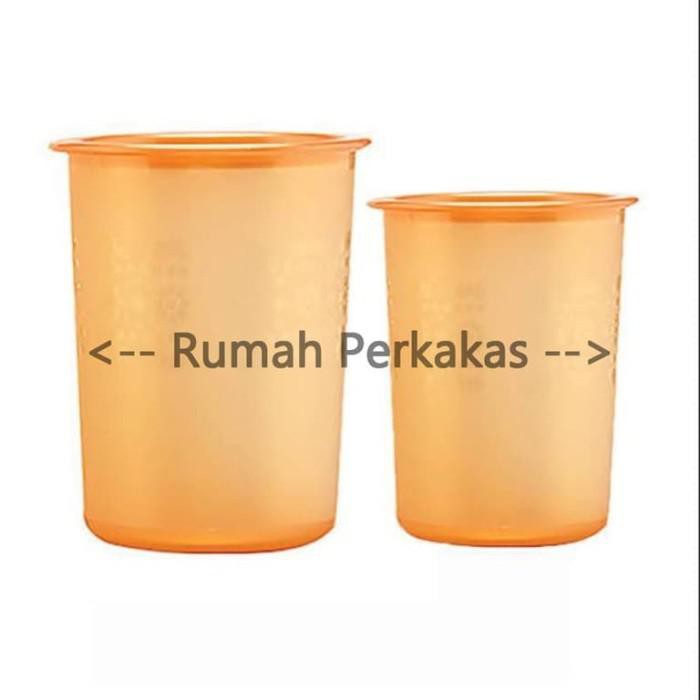 (DISKON FLASH SALE) Tupperware Small Mosaic Canister (2) GOLD toples kue lebaran TERMURAH
