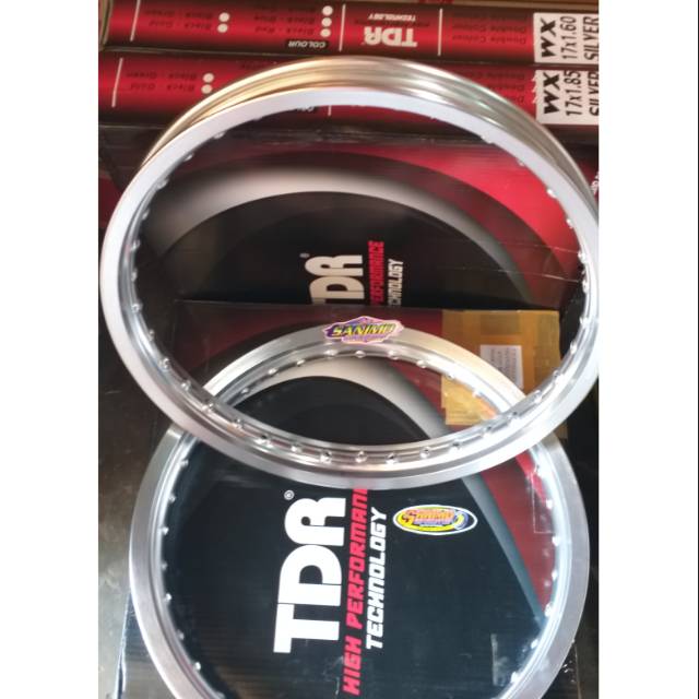 Velg tdr w shape set 140/160/185 ring 17 Silver