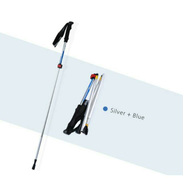 Trekking pole naturehike NH15A023-Z walking tongkat gunung mendaki alpenstock