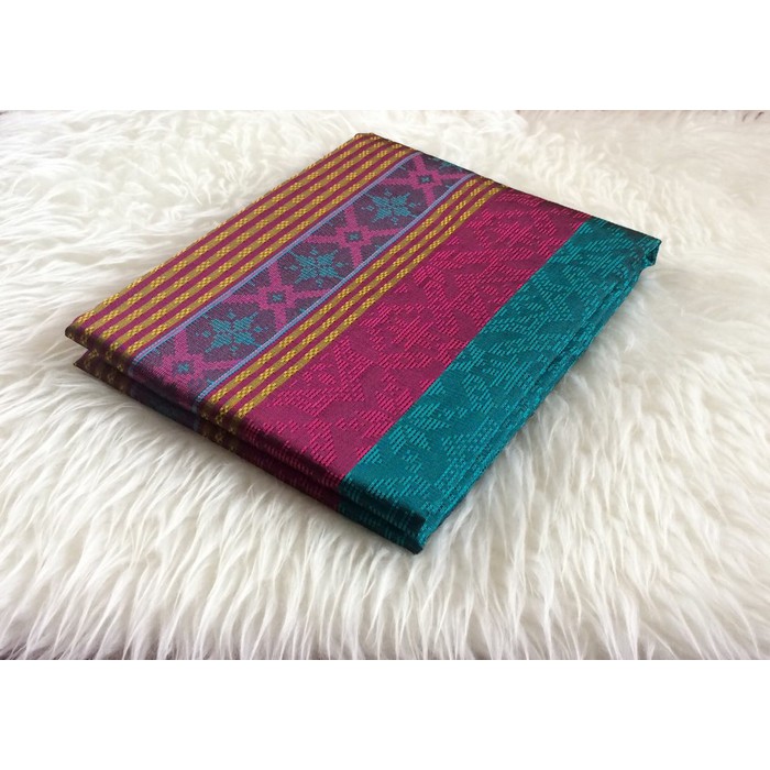 tenun songket  kain tenun songket baron 2 warna merah mix biru New  tenun songket
