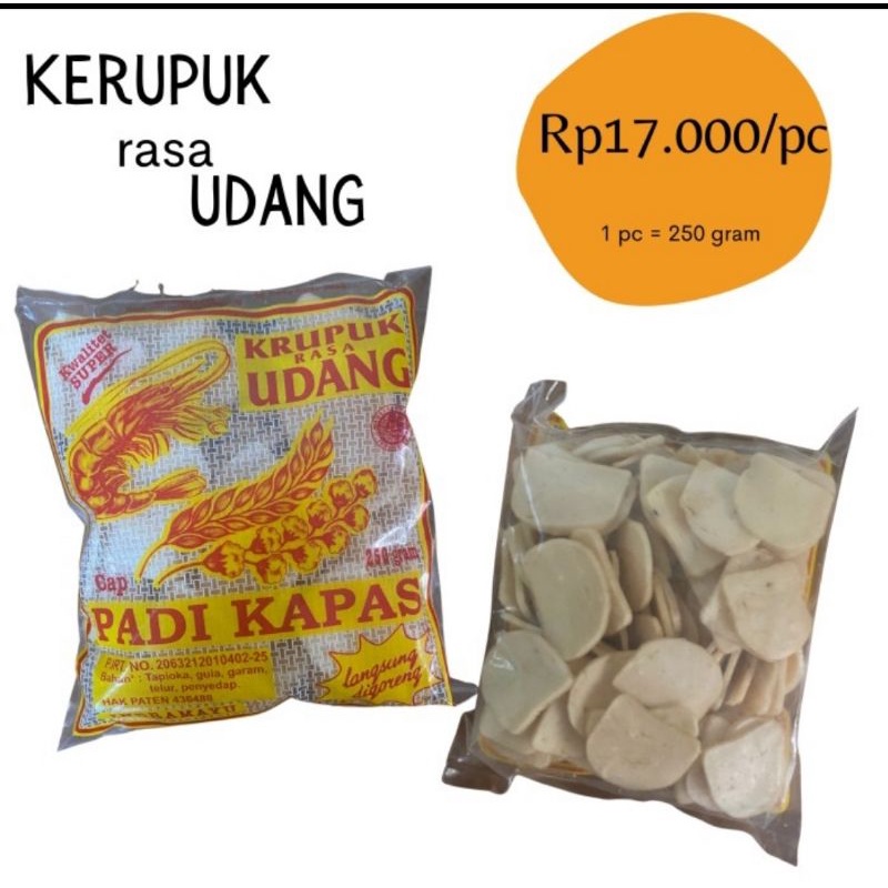 

KERUPUK UDANG SUPER PADI KAPAS MENTAH ENAK ASLI PABRIK
