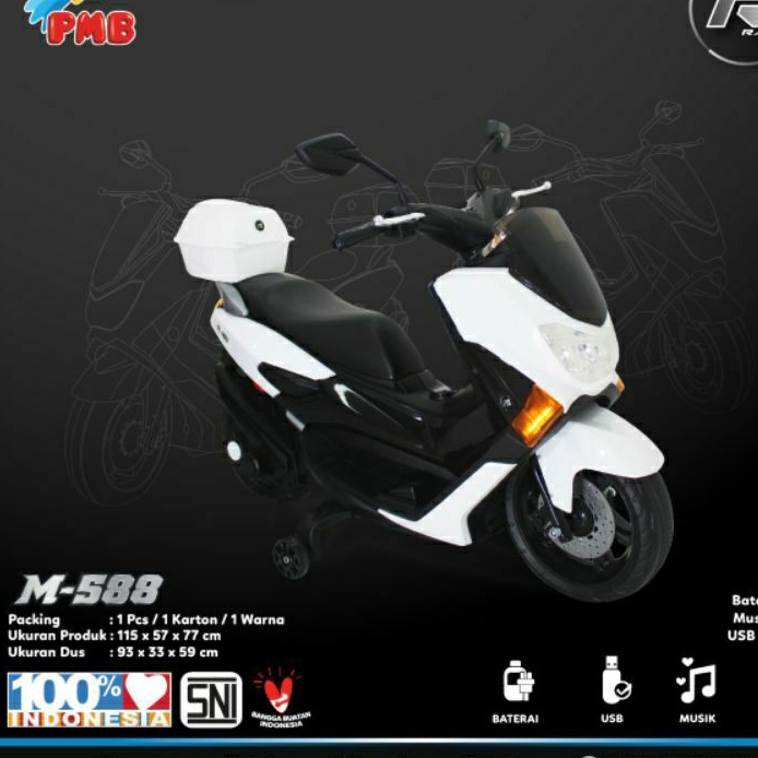 Motor aki anak RAID NMAX 588 # KHUSUS PENGIRIMAN KELUAR KALIMANTAN BARAT