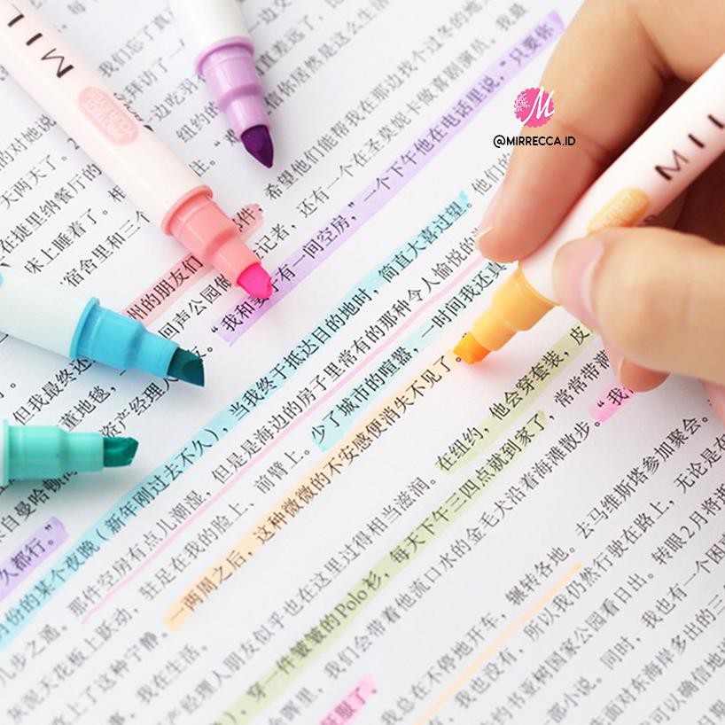 

cP6Code 12 PCS SET - MILKLINER TWIN TIP HIGHLIGHTER SET(X6H4) (ready)