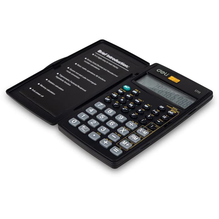 

Terlaris Deli E1711 Calculator/Kalkulator-56F Scientific Calculator 8 2 Digits Elegan