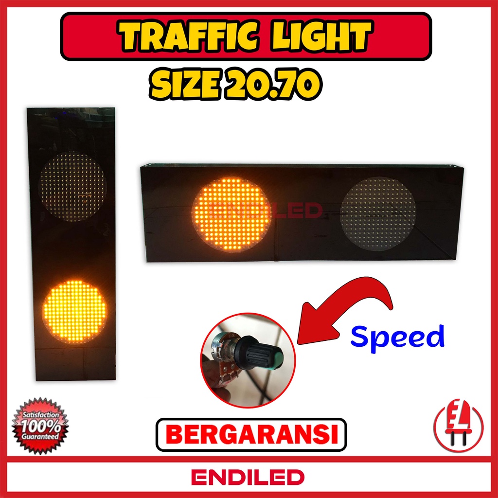 LAMPU LALU LINTAS TRAFFIC LIGHT LAMPU HATI-HATI