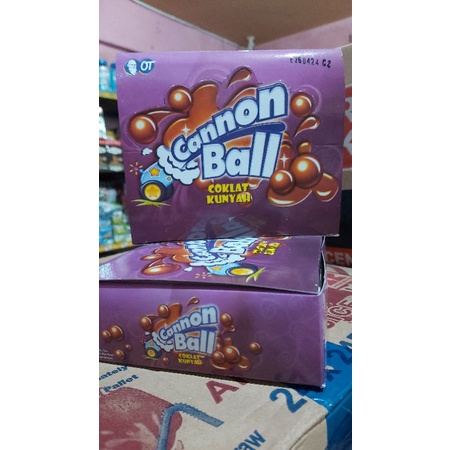 

Cannon Ball Coklat Kunyah 6,3 gr isi 24 Bungkus