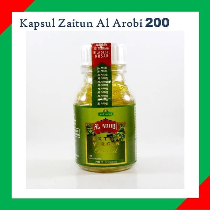 Kapsul Minyak Zaitun Al Arobi 200 Kapsul Extra Virgin Original Olive Oil Indonesia