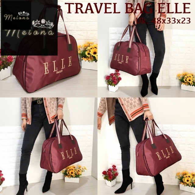 TAS WANITA PRIA TRAVEL BAG ELLE TAS GYM TAS KOPER TAS TRAVELING