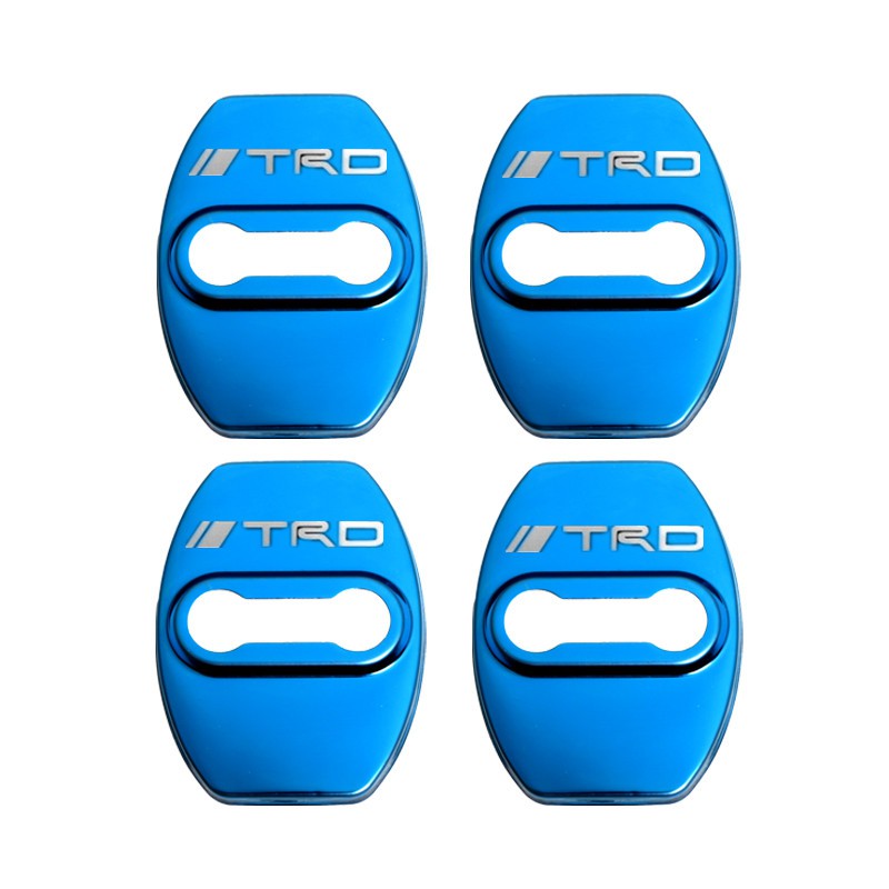 4pcs Cover Pelindung Kunci Pintu Mobil Logo TRD Bahan Stainless Steel Untuk Toyota Venza PRADO PRIUS HIGHLANDER Previa COROLLA