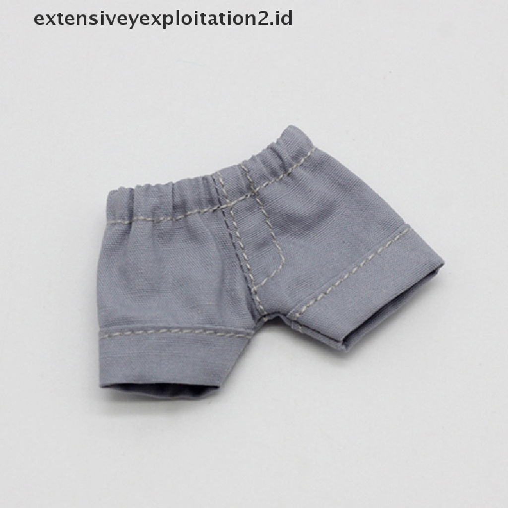 ID 1/12 Doll Accessories Jeans Shorts Doll Trousers for OB11 Dolls Clothes .