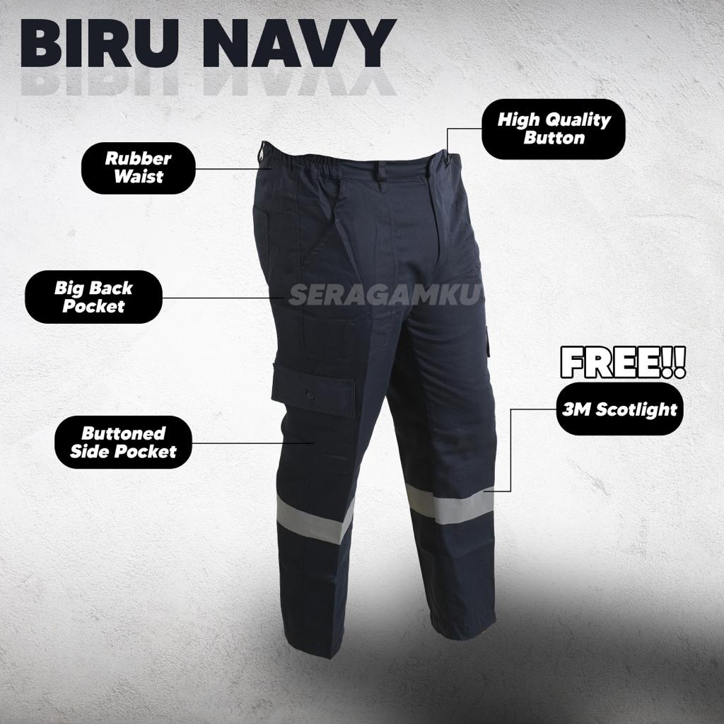 Wearpack Celana Werpack Safety Murah Celana Proyek Celana Kargo Navy