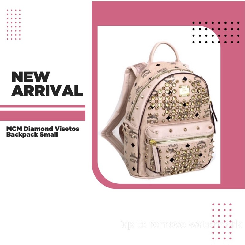 MCM Diamond Visetos Backpack Small