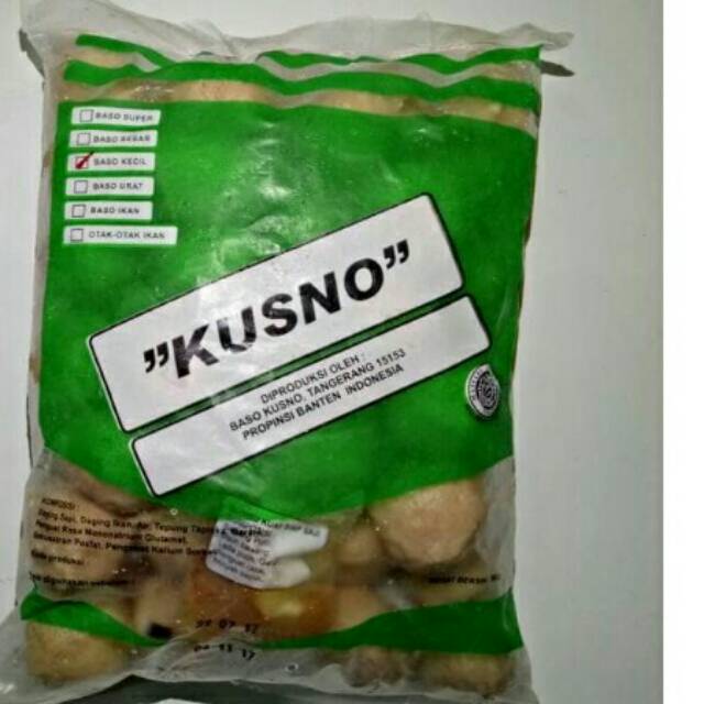 

Bakso kusno ukuran 1kg polos/urat