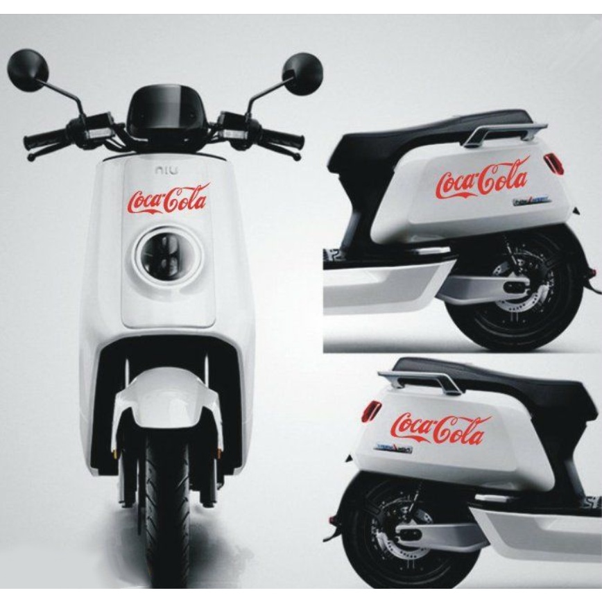 Coca-cola Logo Kreatif Mobil/Motor Hias Reflektif Stiker Universal Kendaraan Listrik Modifikasi Decal