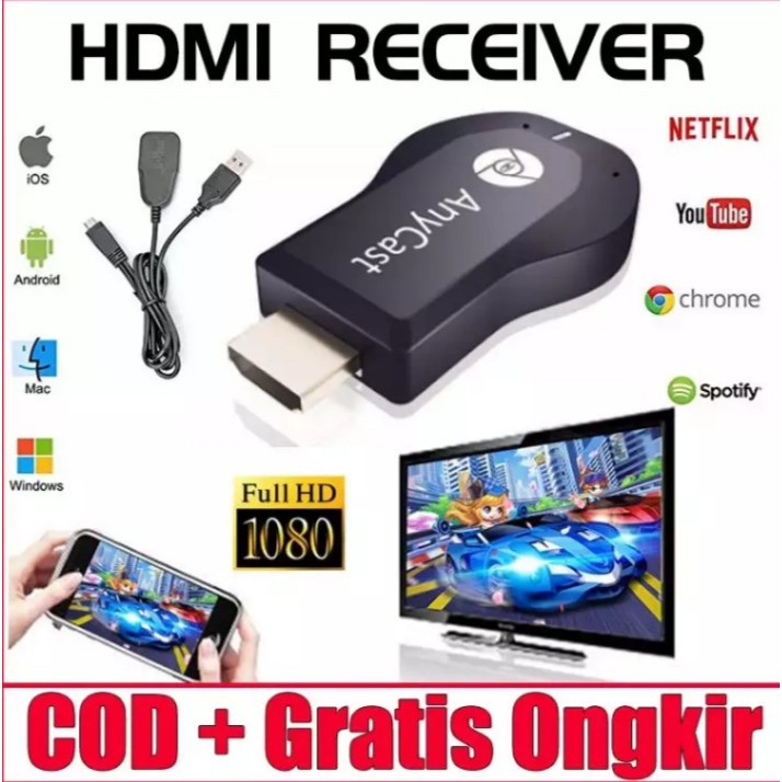 WIRELESS HDMI DONGLE PENGHUBUNG HP KE TV