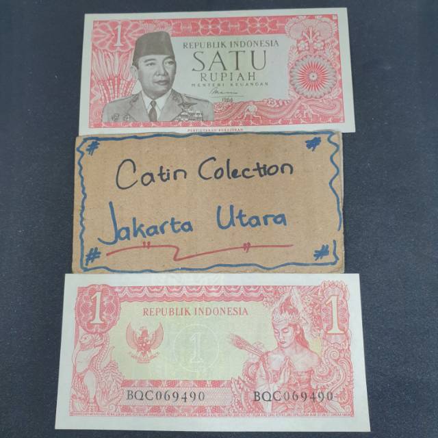 Uang Kertas 1 Rupiah Presiden Soekarno 1964 Asli Dan Baru Shopee Indonesia