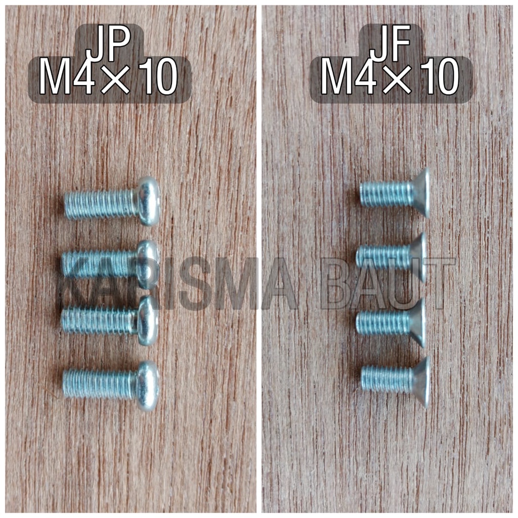 Baut JP M4 x 10(baut JP 4x10)/ Baut JF M4 x 10 (baut JF 4x10)