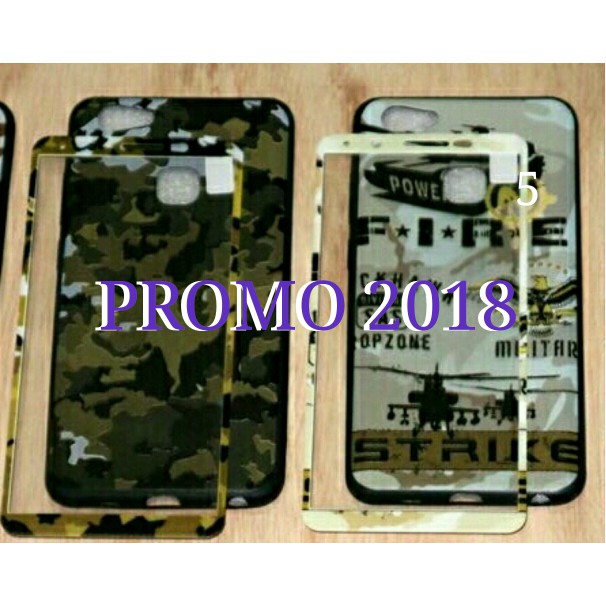 Ready Army Case Vivo V7 Plus 360 Full Protection Free Tg Motif Army Case V7+