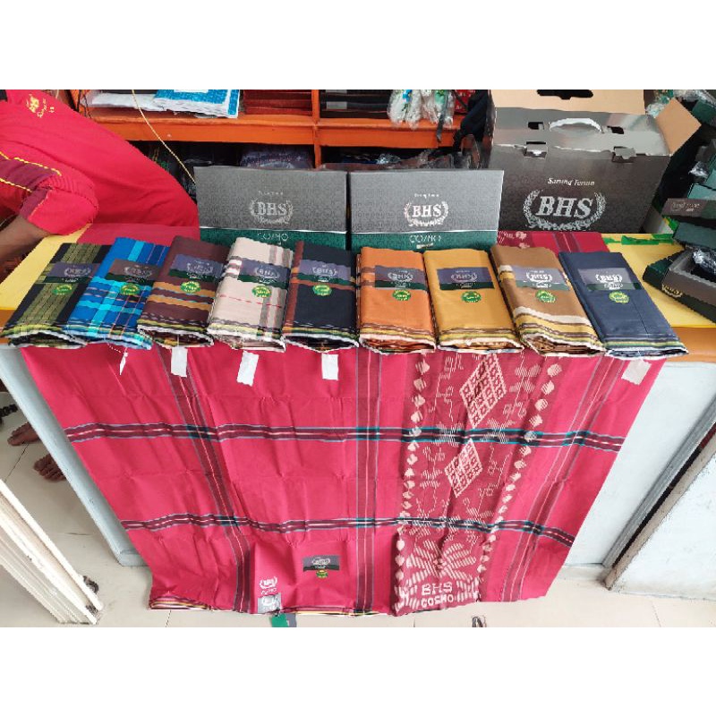 Grosir sarung BHS Cosmo silver CMN (Cosmo monochrome) @10pcs