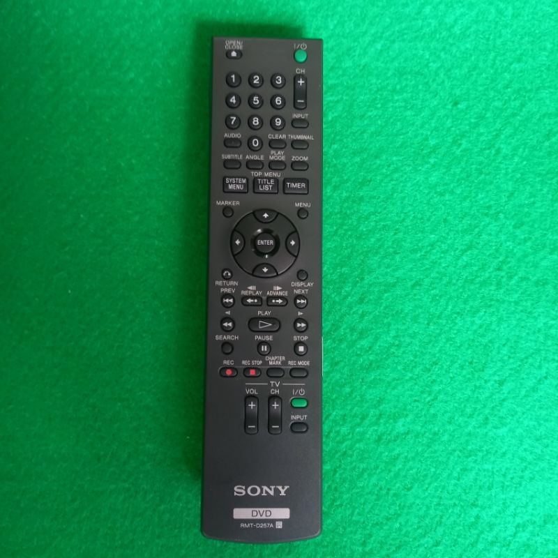 Remote DVD Home Theater SONY Original . RMT - D257A .
